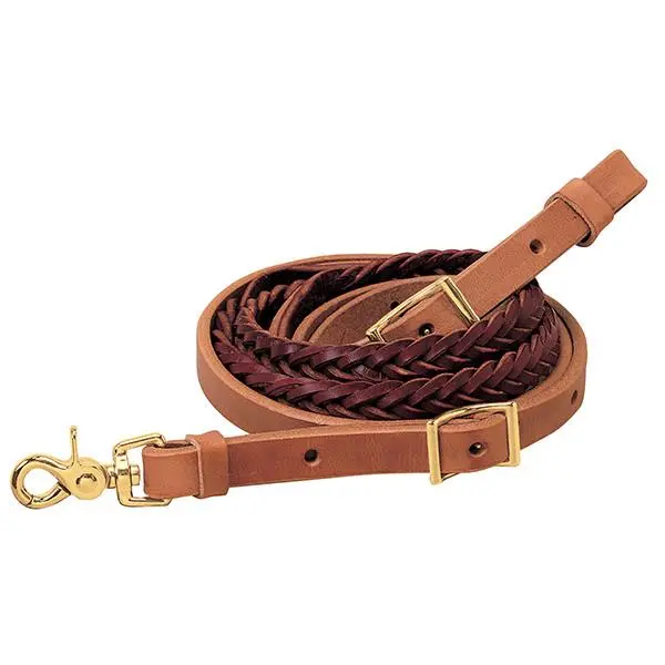 Weaver Leather Harness And Latigo Leather 5-Plait Roper Rein, 3/4" X 8' 1