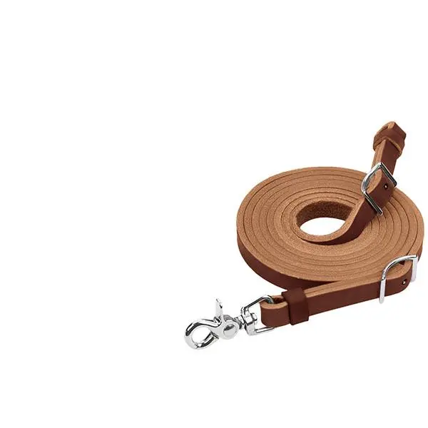 Weaver Leather Horizons Flat Roper Rein, Scissor Snap And Conway Adjustments, 5/8" X 8' 1