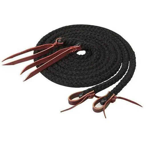 Weaver Leather Silvertip Hollow Braid Split Reins, 5/8" X 8' 1