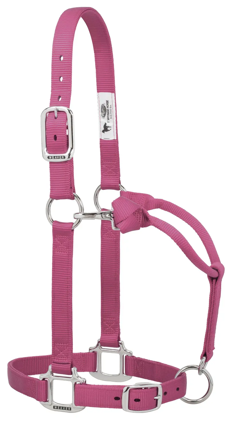 Weaver Original Adjustable Nylon Halter With Chrome Plated Hardware, Large Horse (Multiple Color Options) 3