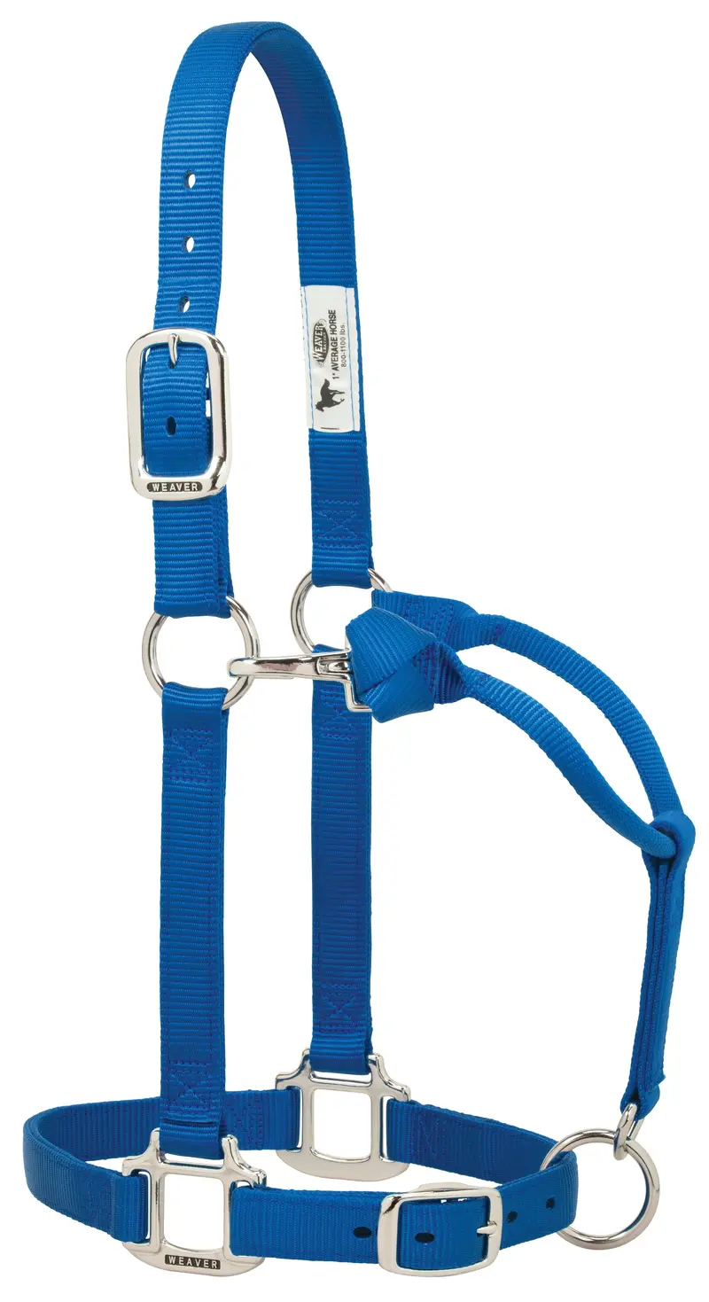 Weaver Original Adjustable Nylon Halter With Chrome Plated Hardware, Large Horse (Multiple Color Options) 4