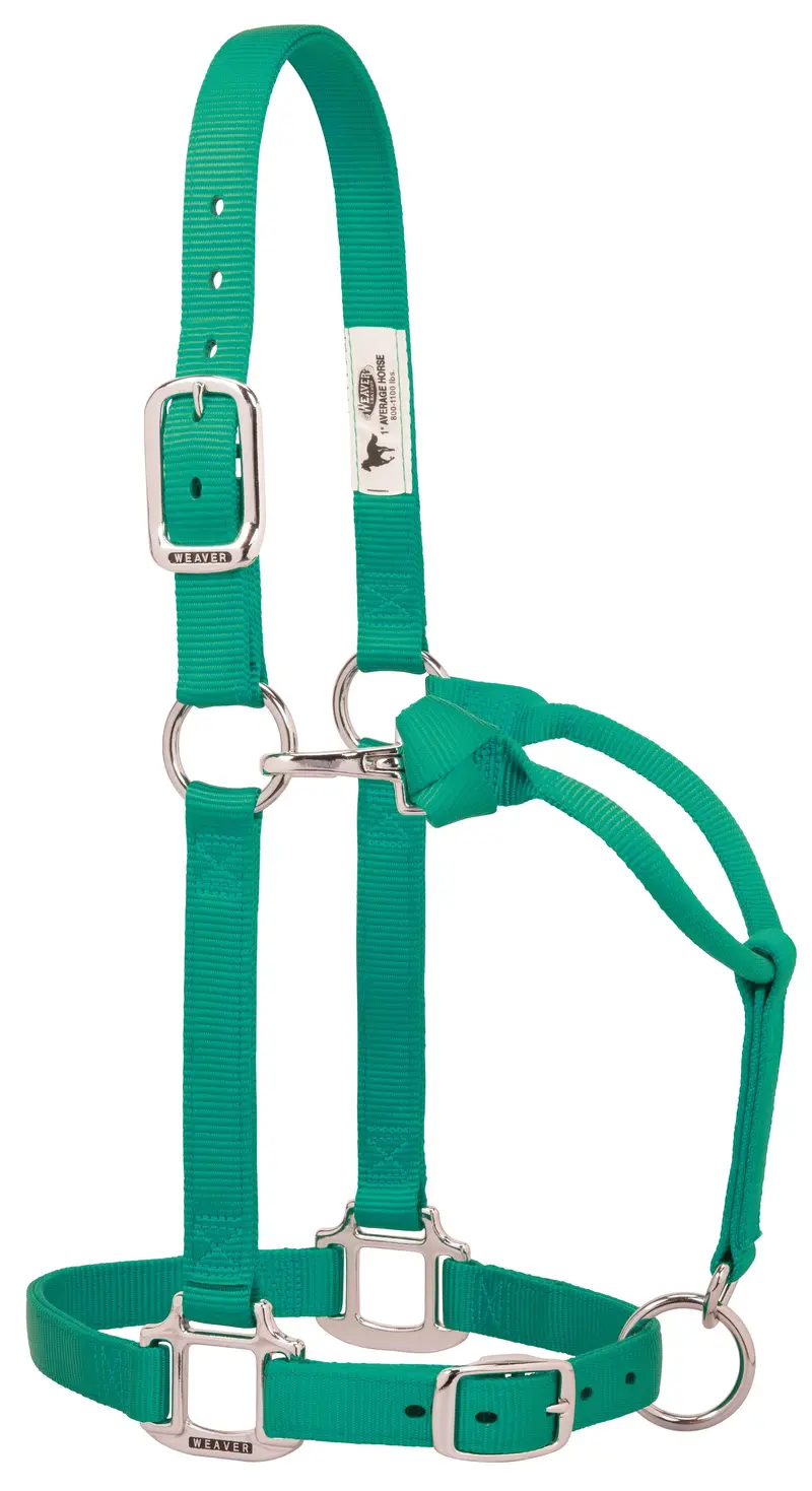 Weaver Original Adjustable Nylon Halter With Chrome Plated Hardware, Large Horse (Multiple Color Options) 5