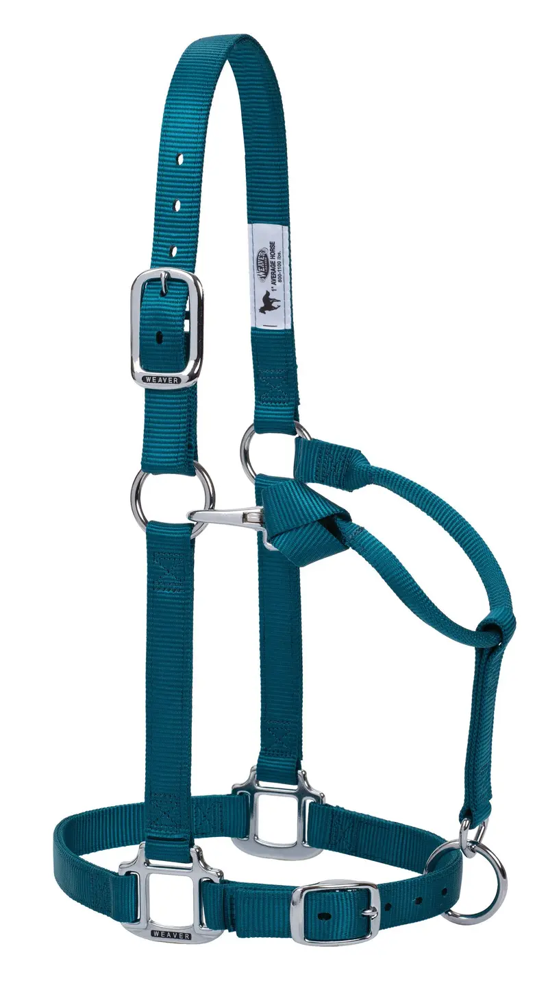 Weaver Original Adjustable Nylon Halter With Chrome Plated Hardware, Large Horse (Multiple Color Options) 7