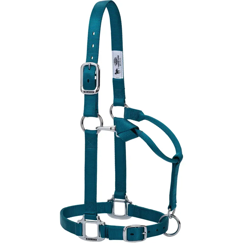 Weaver Original Adjustable Nylon Halter With Chrome Plated Hardware, Small (Multiple Color Options) 7