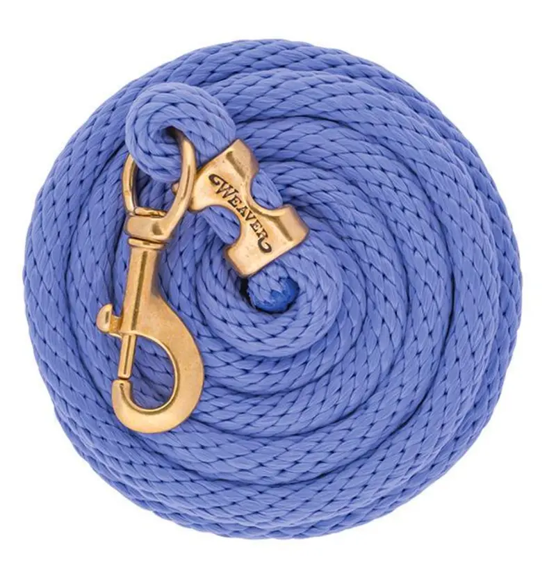 Weaver Solid Poly 10' Lead Rope With A Solid Brass 225 Snap 1