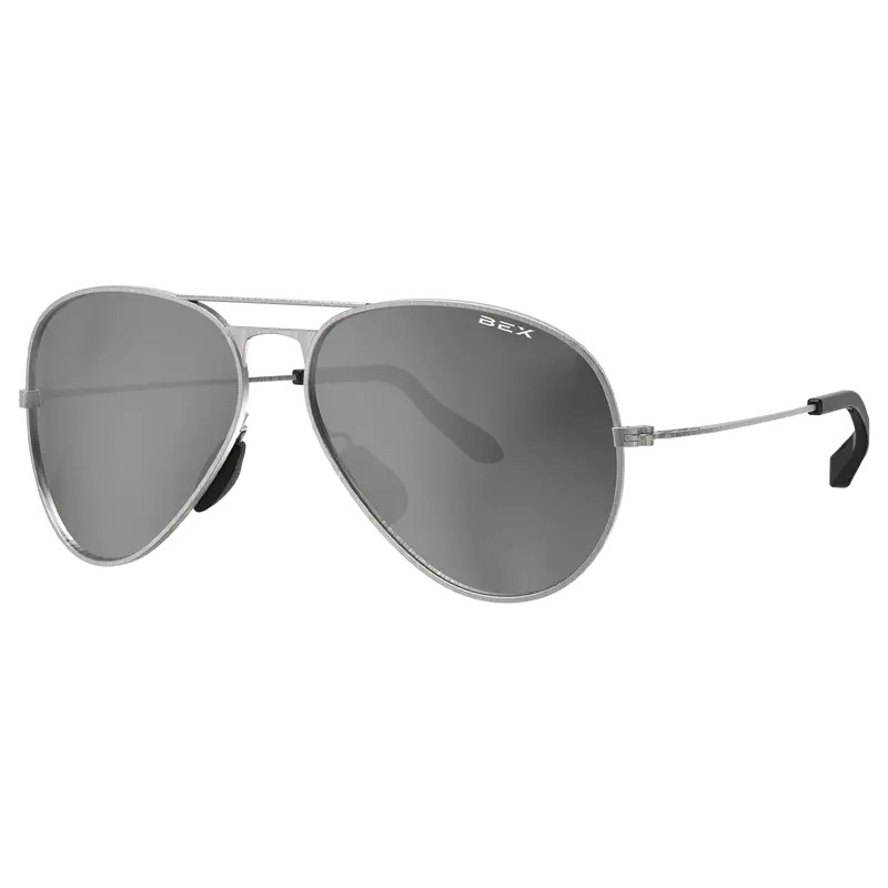 Wesley Brushed Silver Bex Sunglasses 1