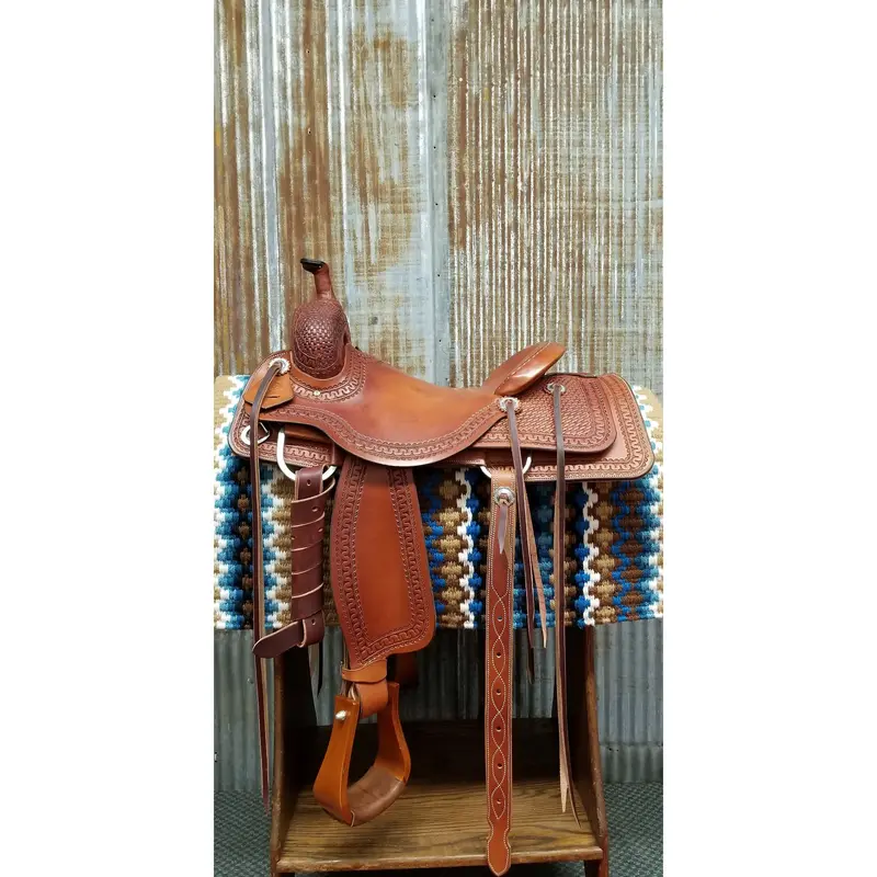 West 20 16" Custom Ranch Cutting Saddle 1