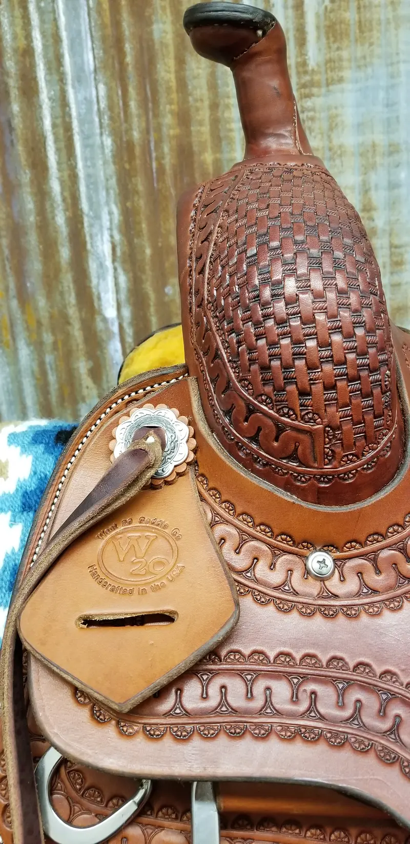 West 20 16" Custom Ranch Cutting Saddle 2