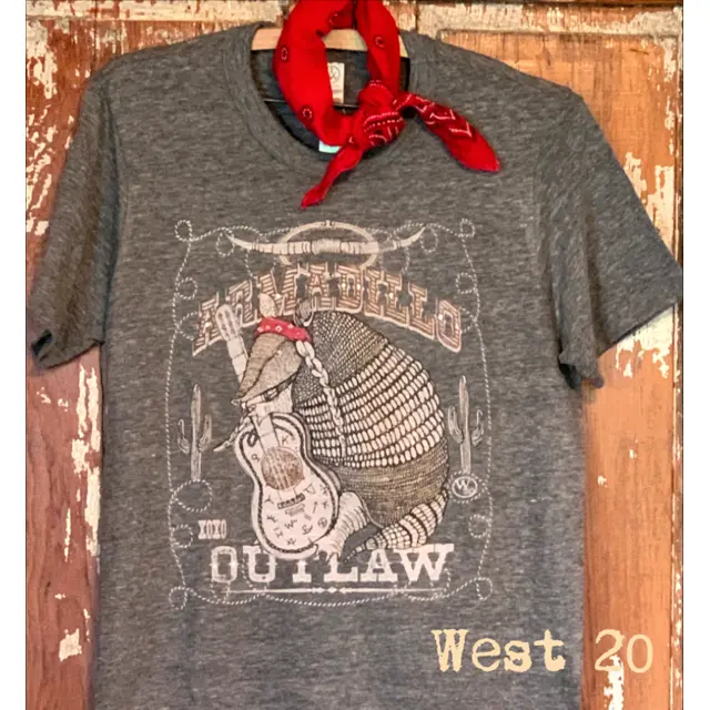 West 20 Armadillo Outlaw Tee 1