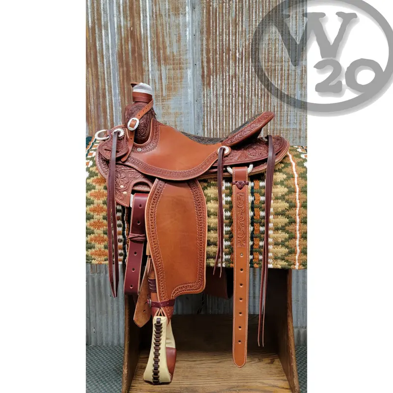 West 20 Custom Chestnut Ranch Saddle By Rw Bowman 1