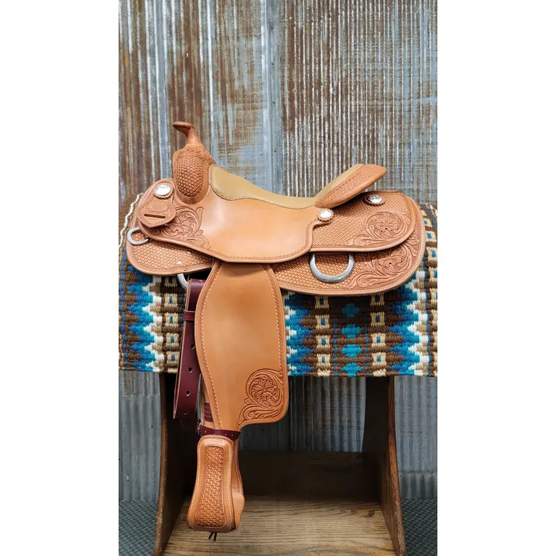 West 20 Custom Golden Reining Saddle By Rw Bowman 1