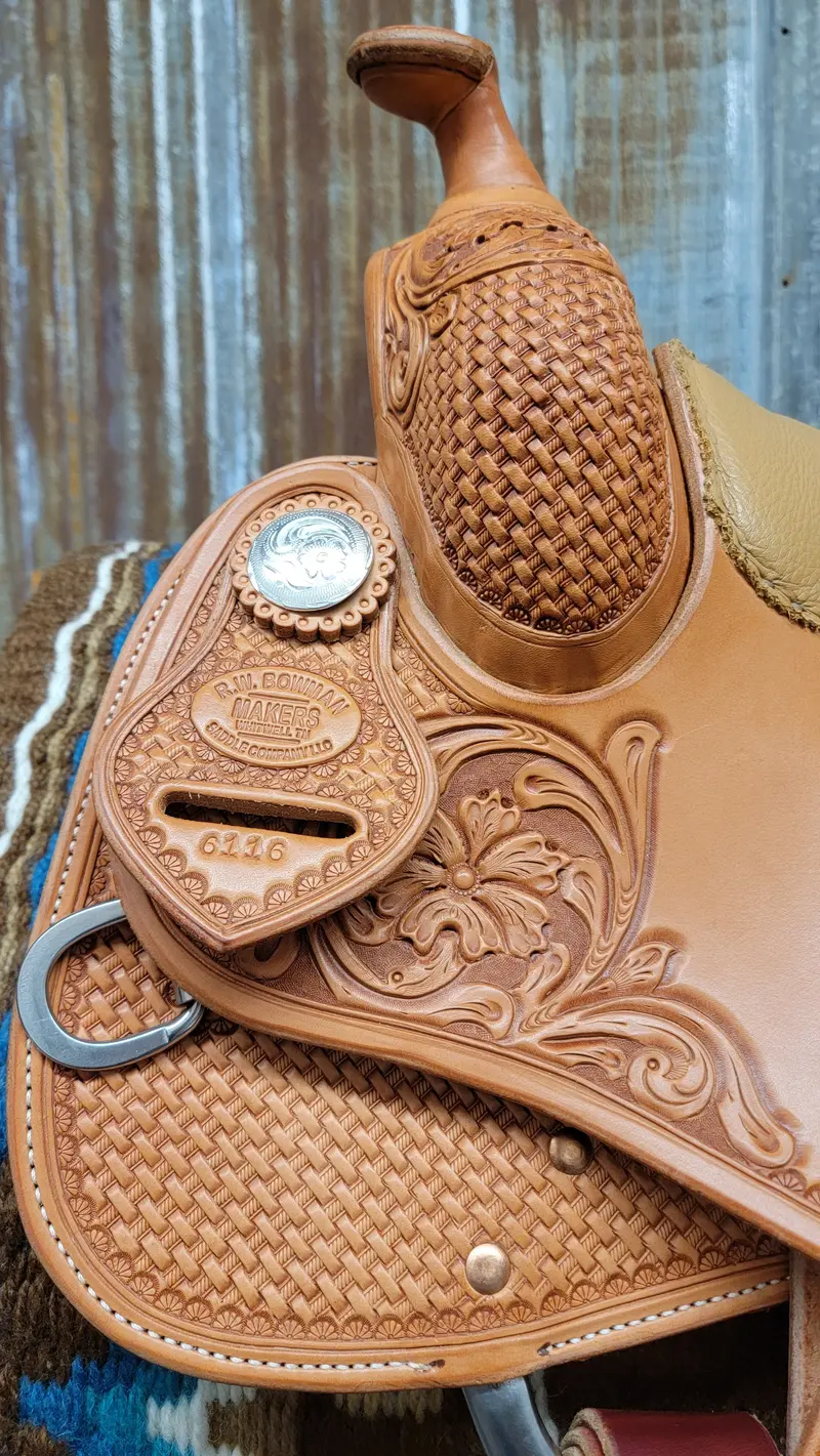 West 20 Custom Golden Reining Saddle By Rw Bowman 2
