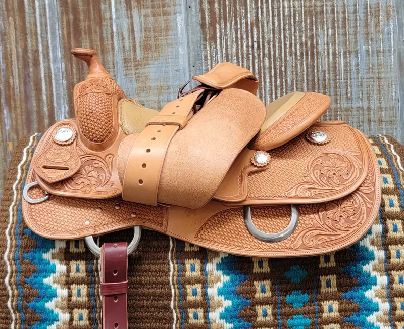 West 20 Custom Golden Reining Saddle By Rw Bowman 3