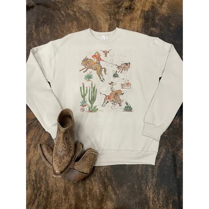 West 20 Custom Grandpa's Wallpaper Sweatshirt 1