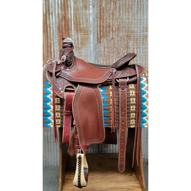 West 20 Custom Mahogany Ranch Saddle By Rw Bowman 1