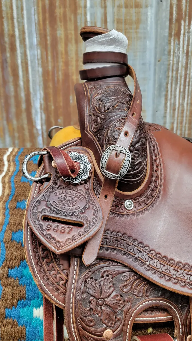 West 20 Custom Mahogany Ranch Saddle By Rw Bowman 2
