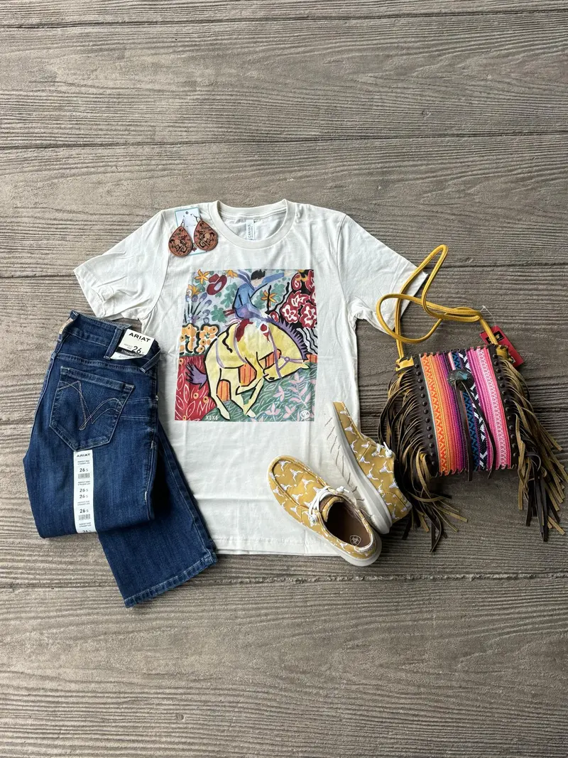 West 20 Natural Matisse Bronc Tee 1