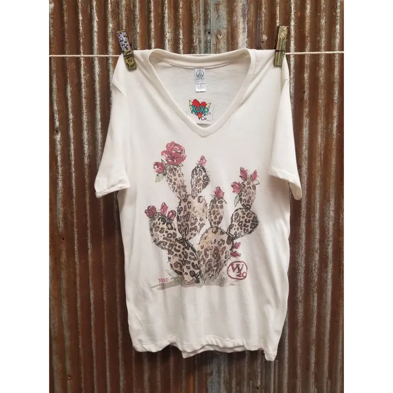 West 20 Saddle Co. Cheetah Cactus Tee 1