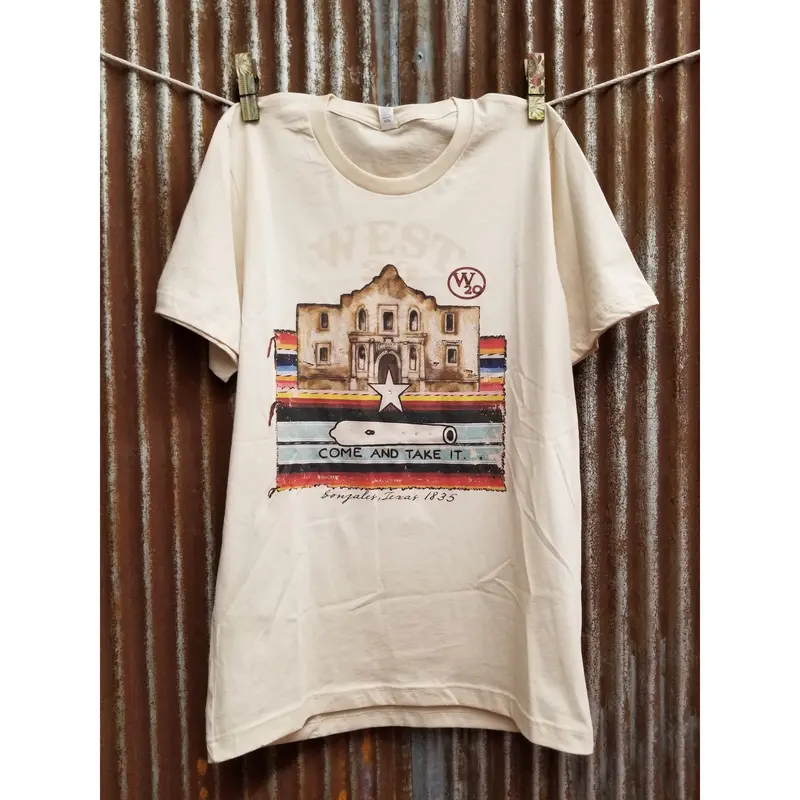 West 20 Saddle Co. Come & Take It Alamo Tee 1