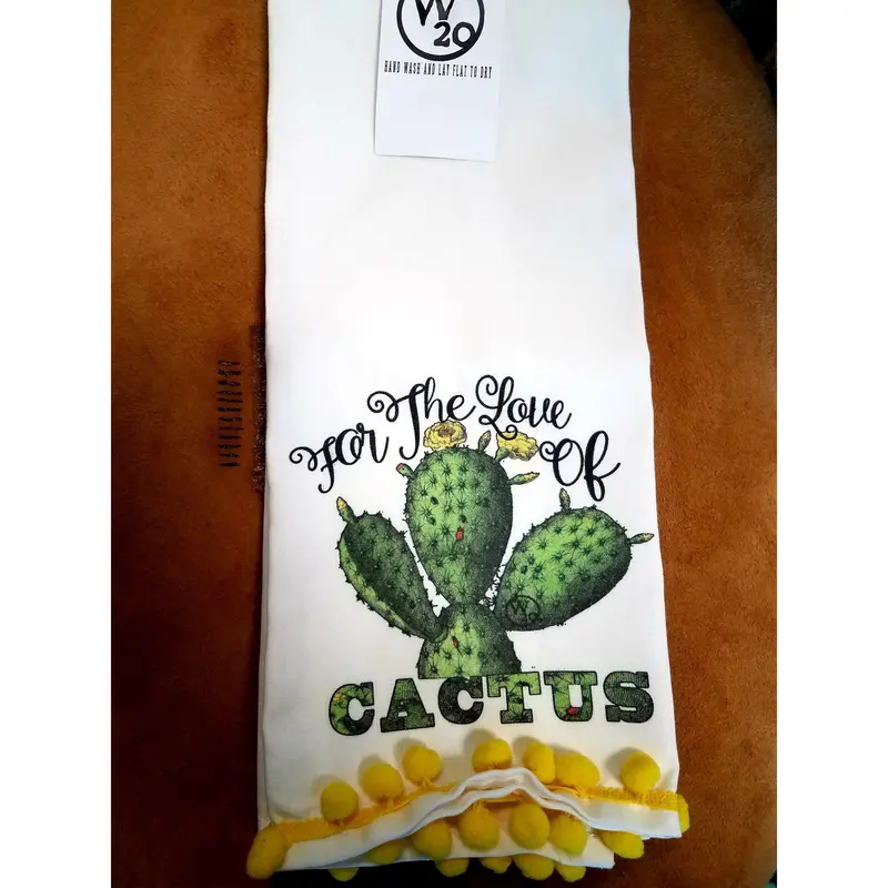 West 20 Saddle Co. For The Love Of Cactus Tea Towel 1