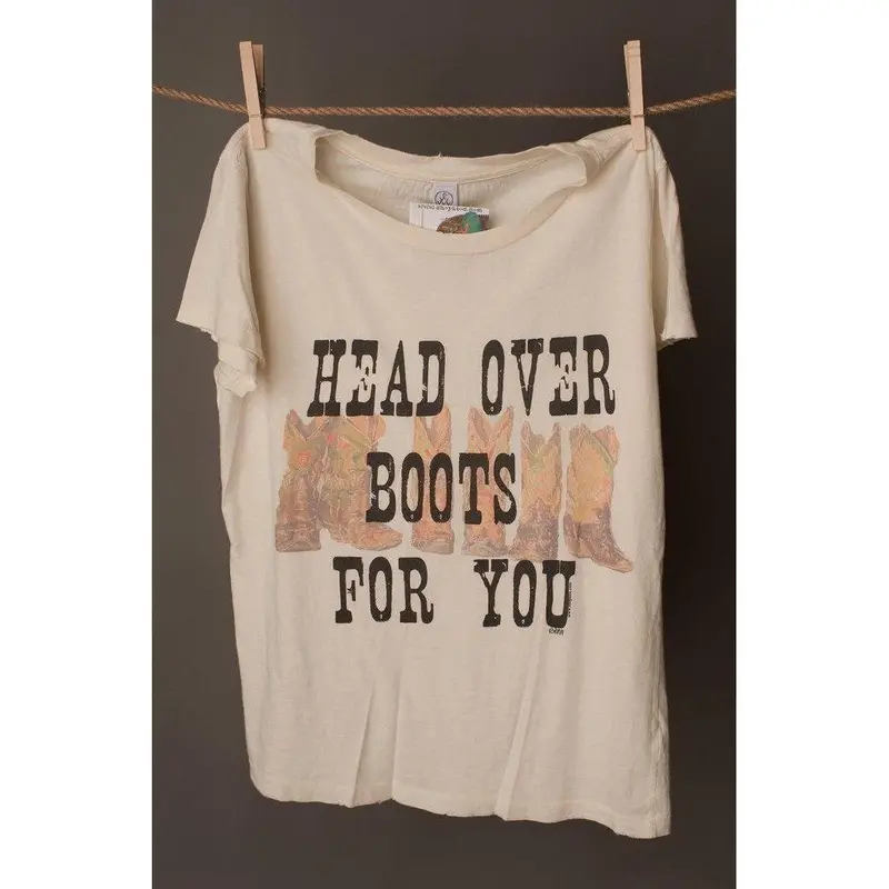 West 20 Saddle Co. Head Over Boots Tee 1