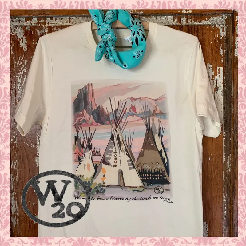 West 20 Saddle Co. We Will Be Known Forever By The Tracks We Leave Tee 1