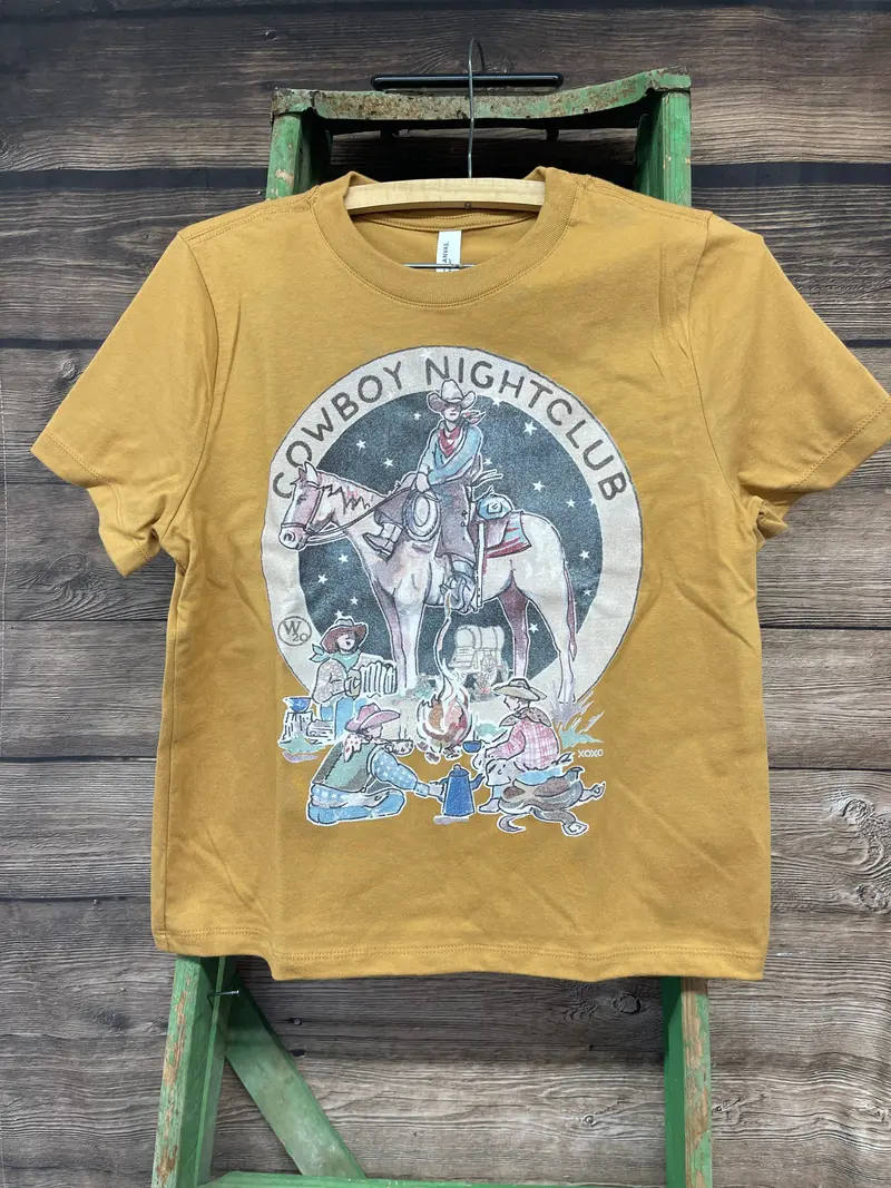 West 20 Toast Cowboy Nightclub Boxy Tee 1