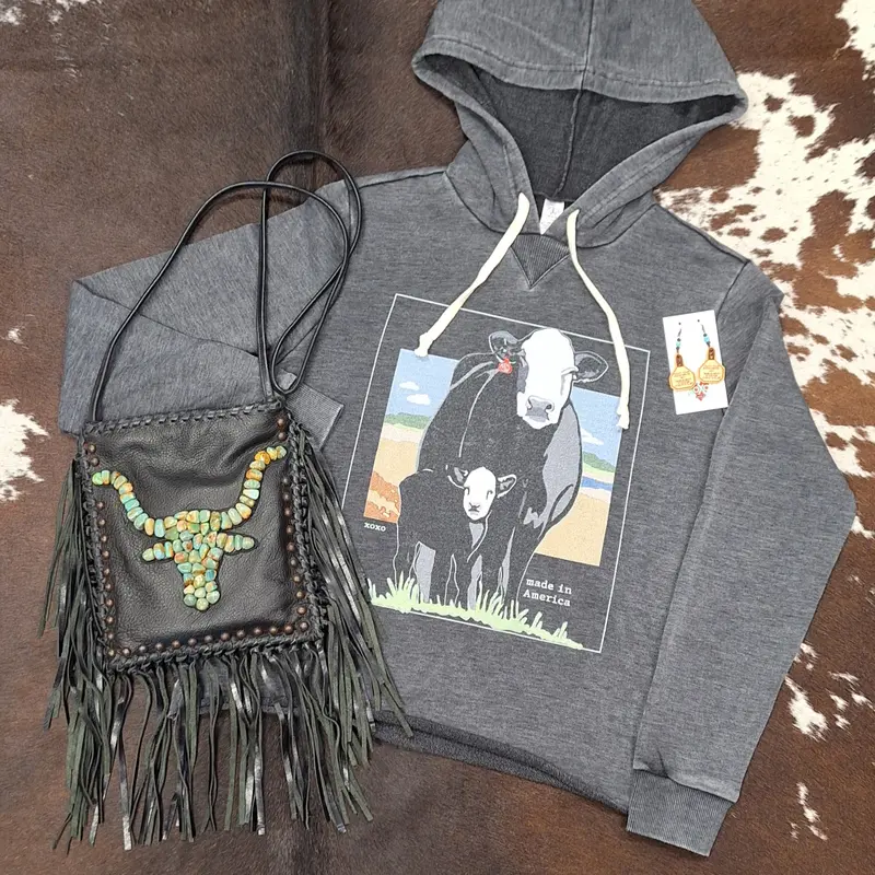West 20 Washed Black Made In America Hoodie 1
