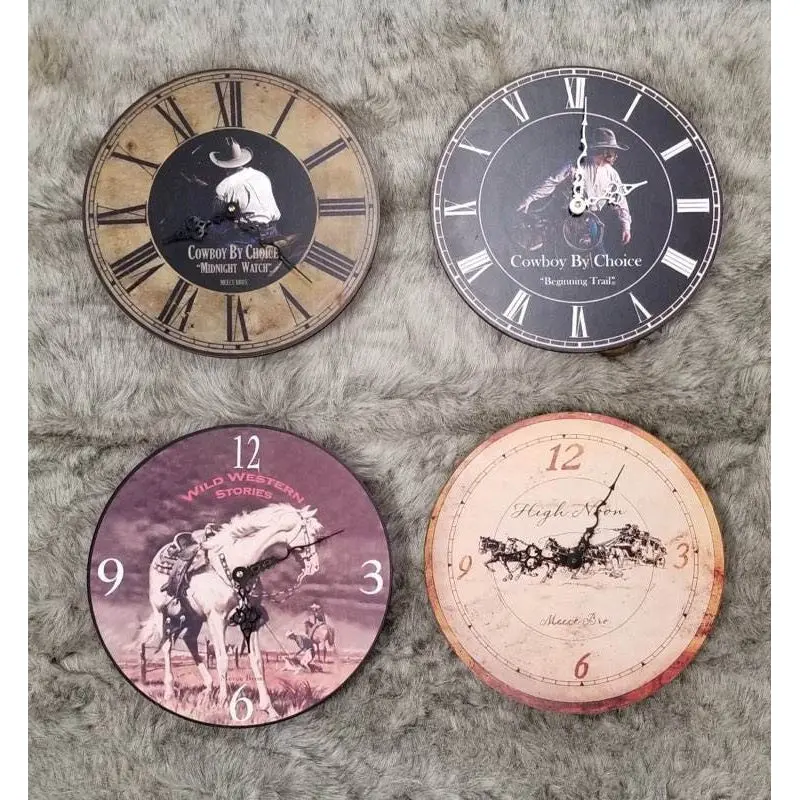 Western Cowboy Clock 1