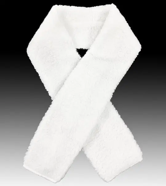 White Fleece Girth Cover 1