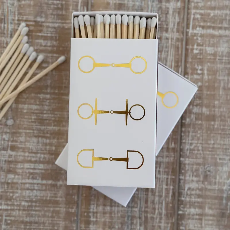 White Oversized Horse Bit Matches 2