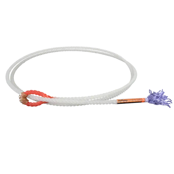 White Racer-Style Piggin String for Tie-Down Use