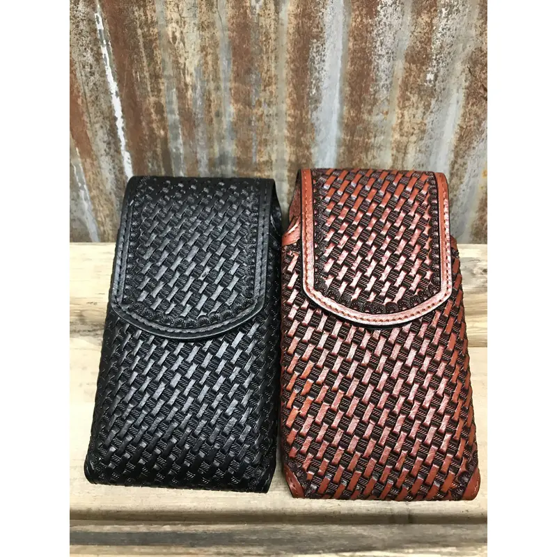 Wild West Braiding Large Basket Tooled Phone Case 1
