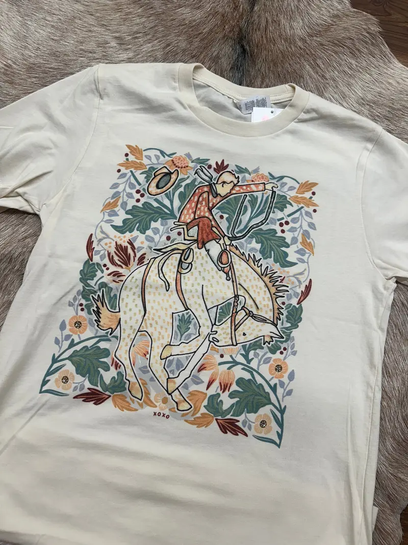 William Morris Bronc Natural Tee Shirt 1
