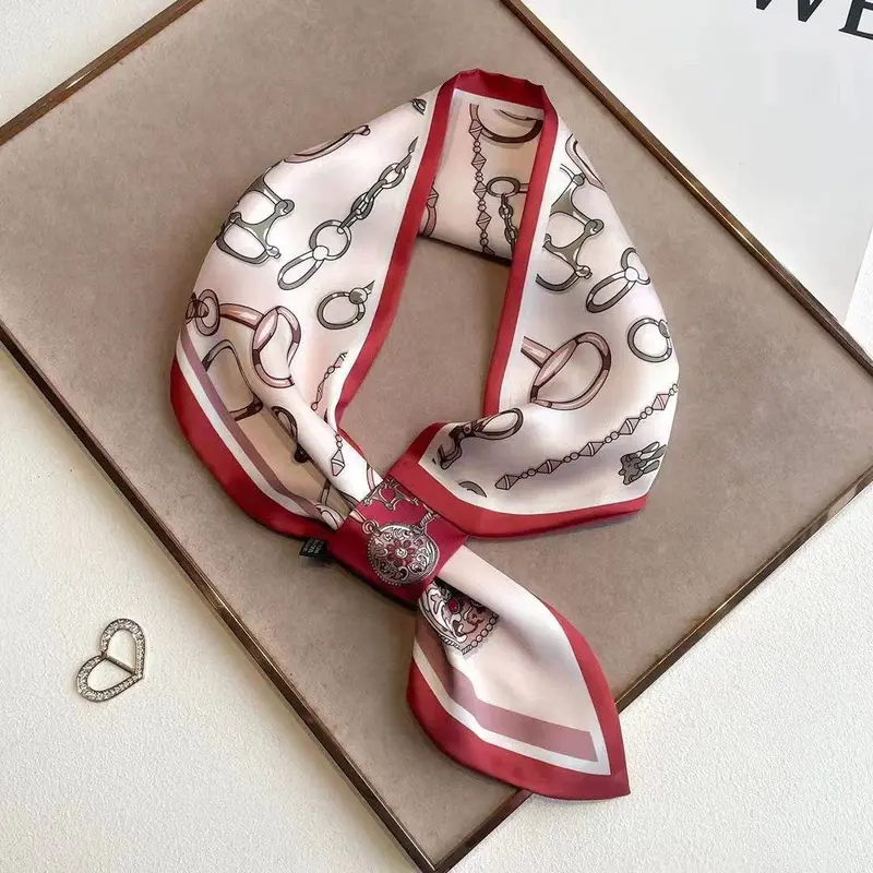 Winding River - Red Snaffle Bit Loop Scarf 1