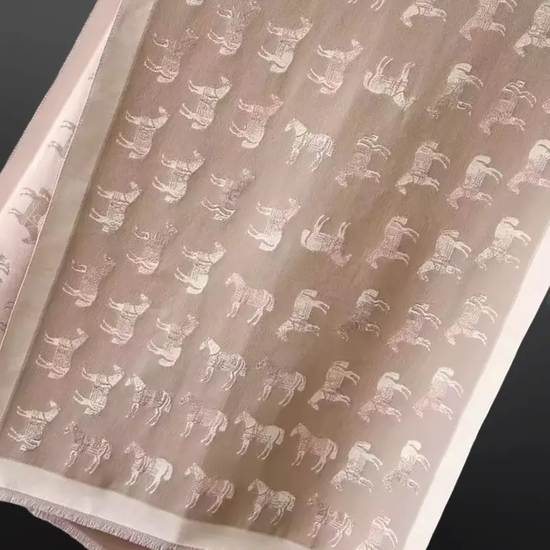 “Winter Horses” Equestrian Scarf 3