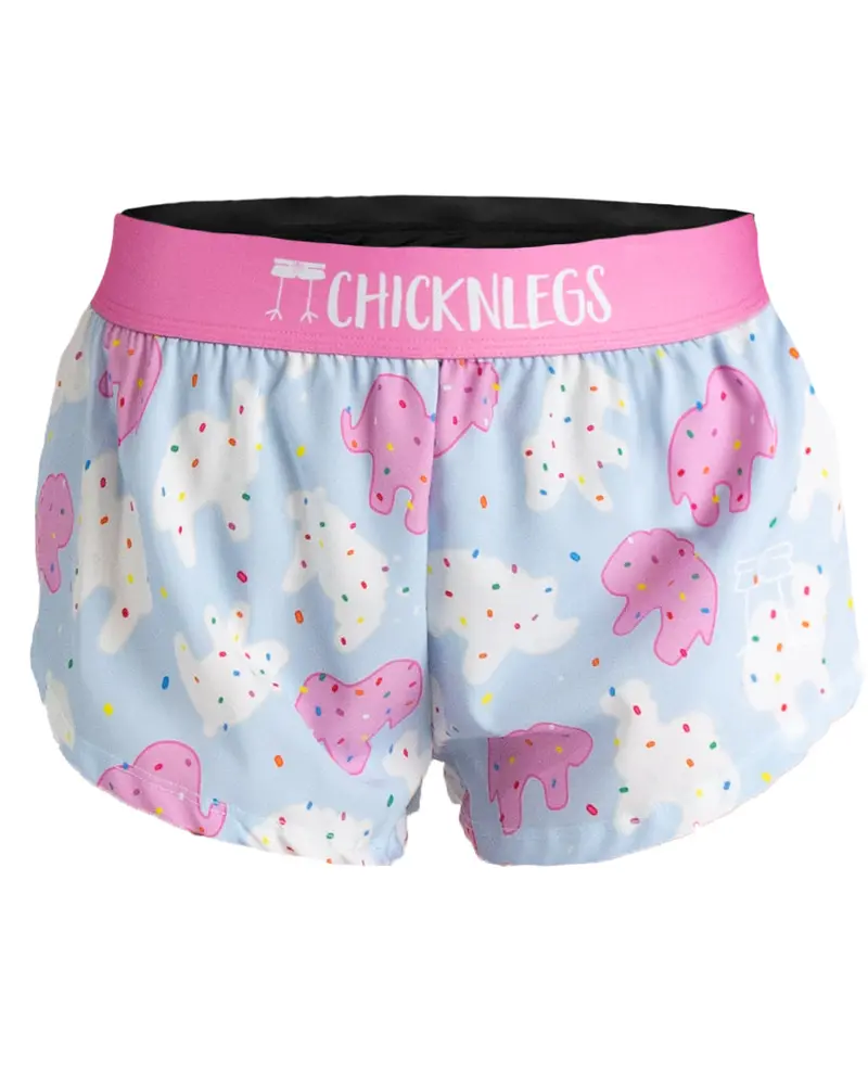 Women's Animal Cookies 1.5" Split Shorts 1