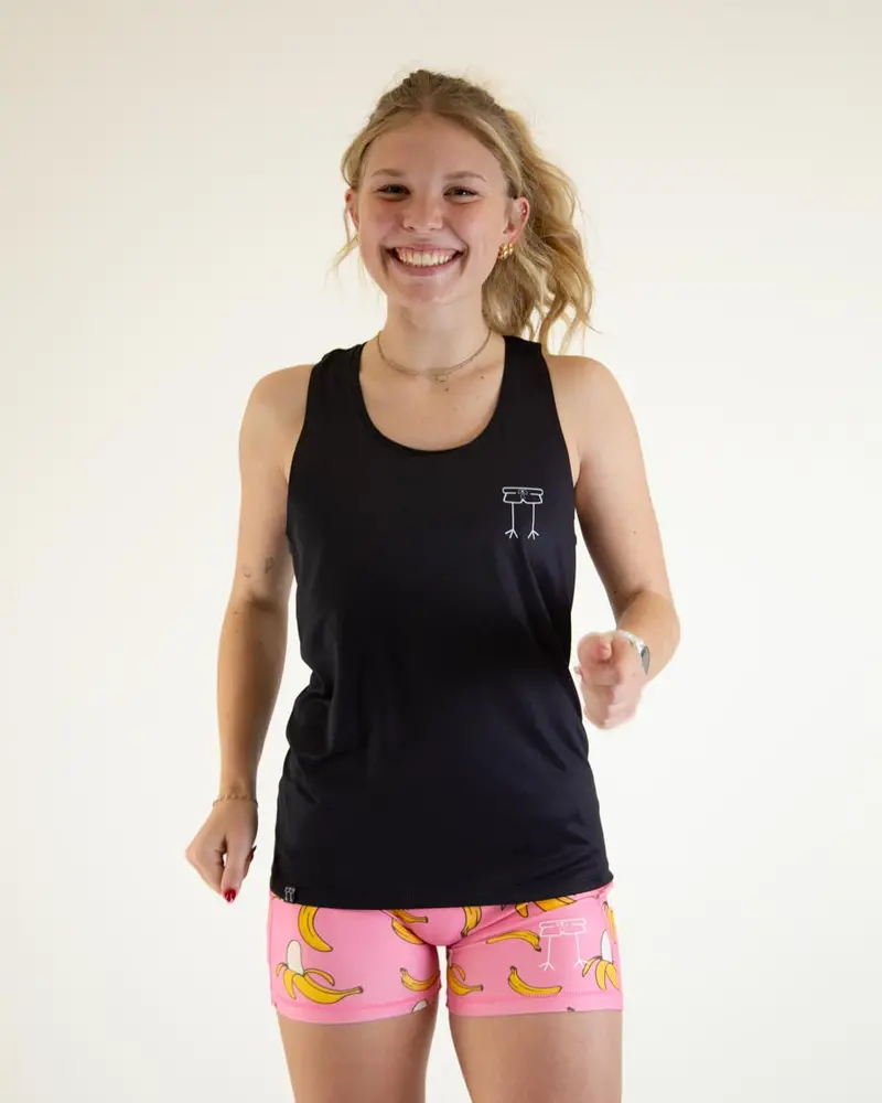 Women's Black Performance Singlet 1