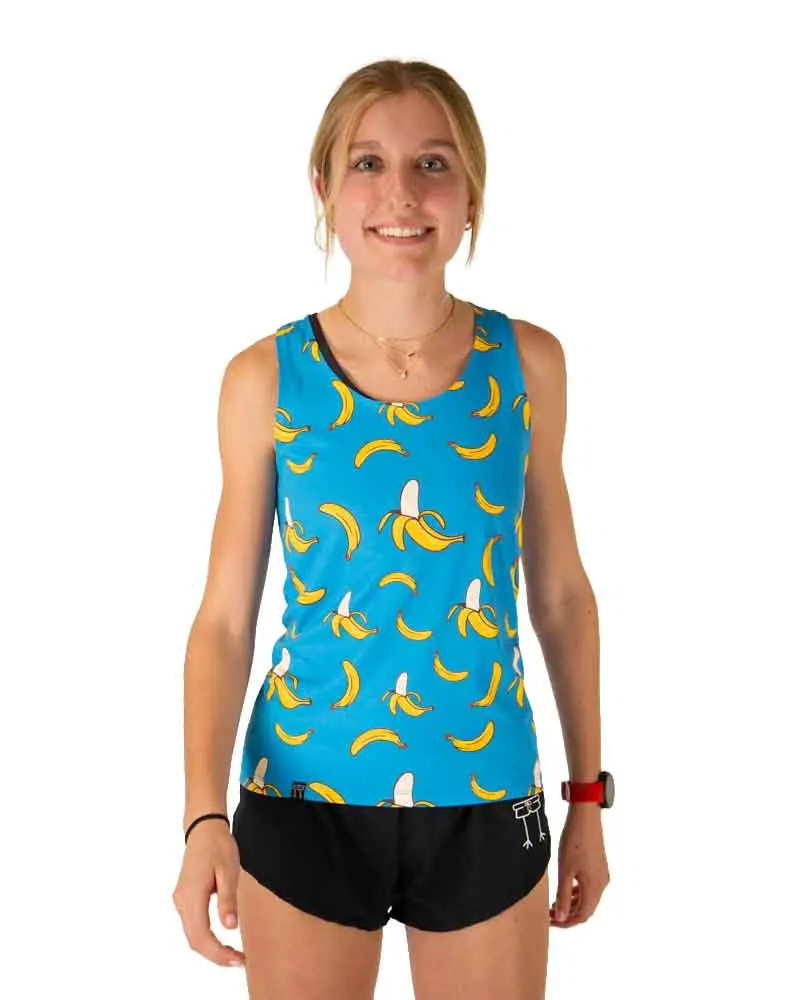 Women's Blue Bananas Performance Singlet 1