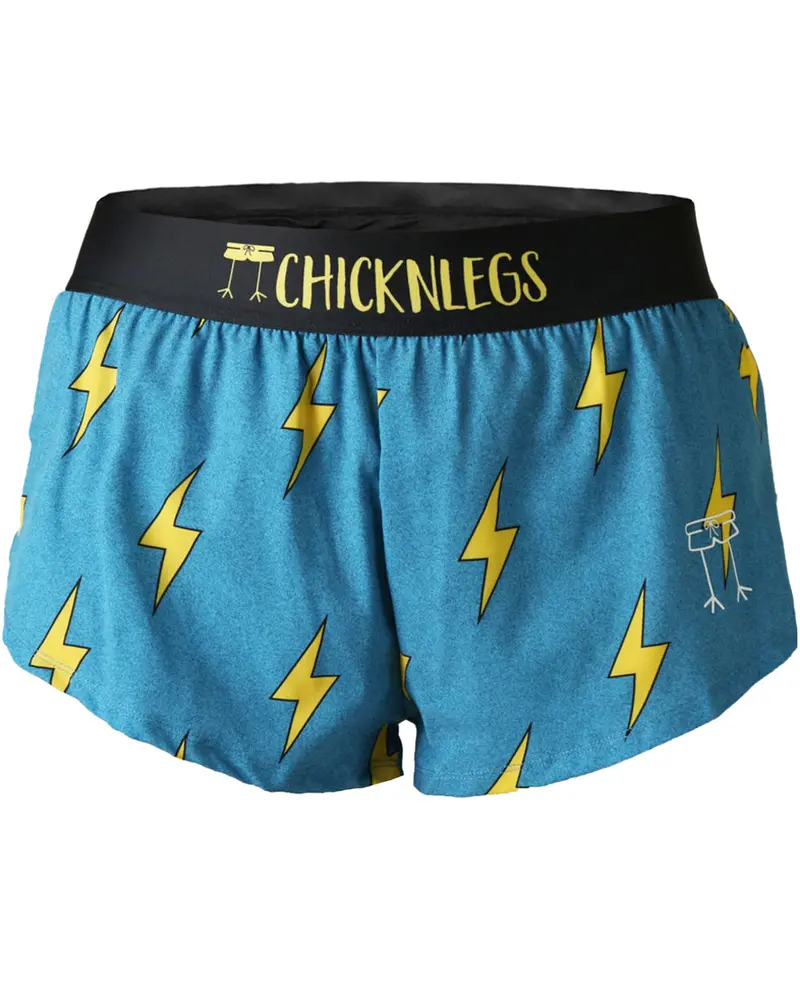 Women's Blue Bolts 1.5" Split Shorts 1
