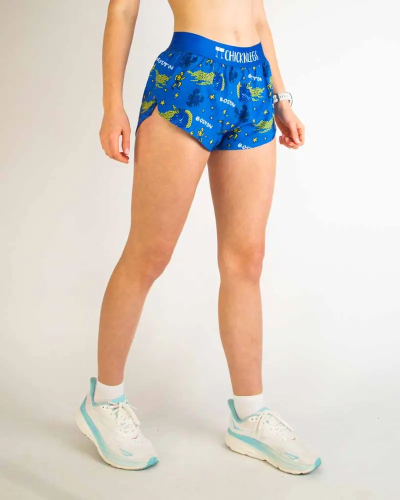 Women's Boston Doodle 1.5" Split Shorts 4