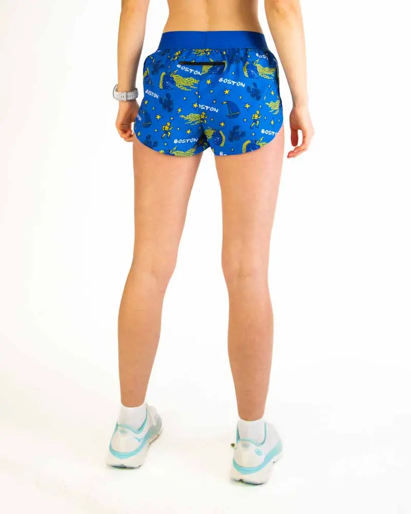 Women's Boston Doodle 1.5" Split Shorts 5