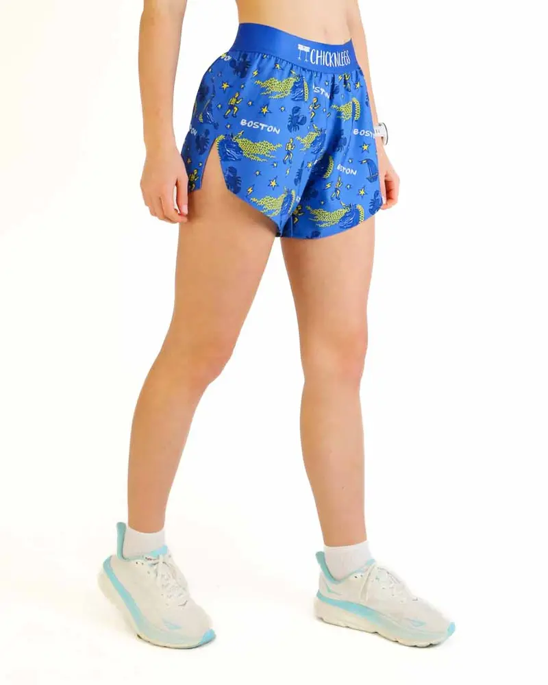Women's Boston Doodle 4" Split Shorts 1