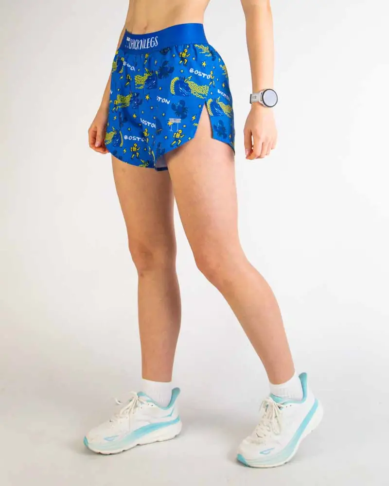 Women's Boston Doodle 4" Split Shorts 2