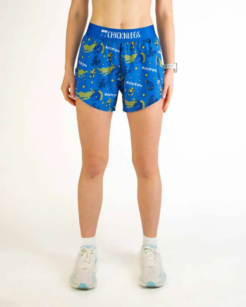 Women's Boston Doodle 4" Split Shorts 3