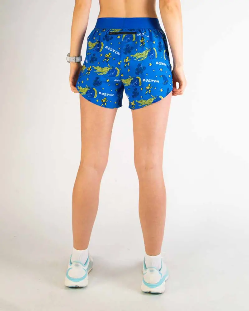 Women's Boston Doodle 4" Split Shorts 4