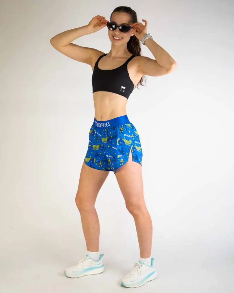 Women's Boston Doodle 4" Split Shorts 6