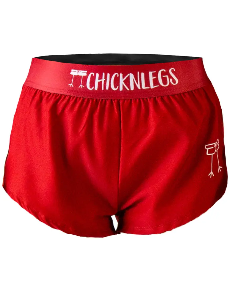 Women's Cardinal Red 1.5" Split Shorts 1