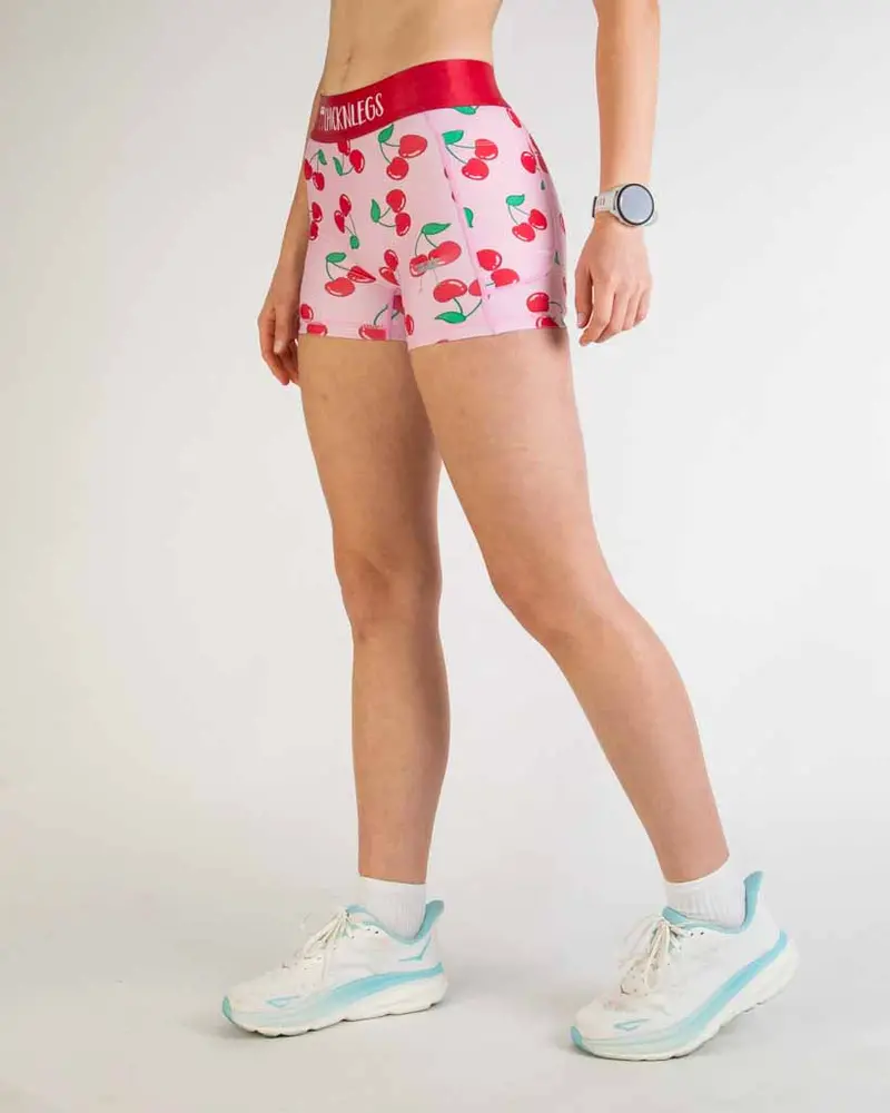 Women's Cherries 3" Compression Shorts 1