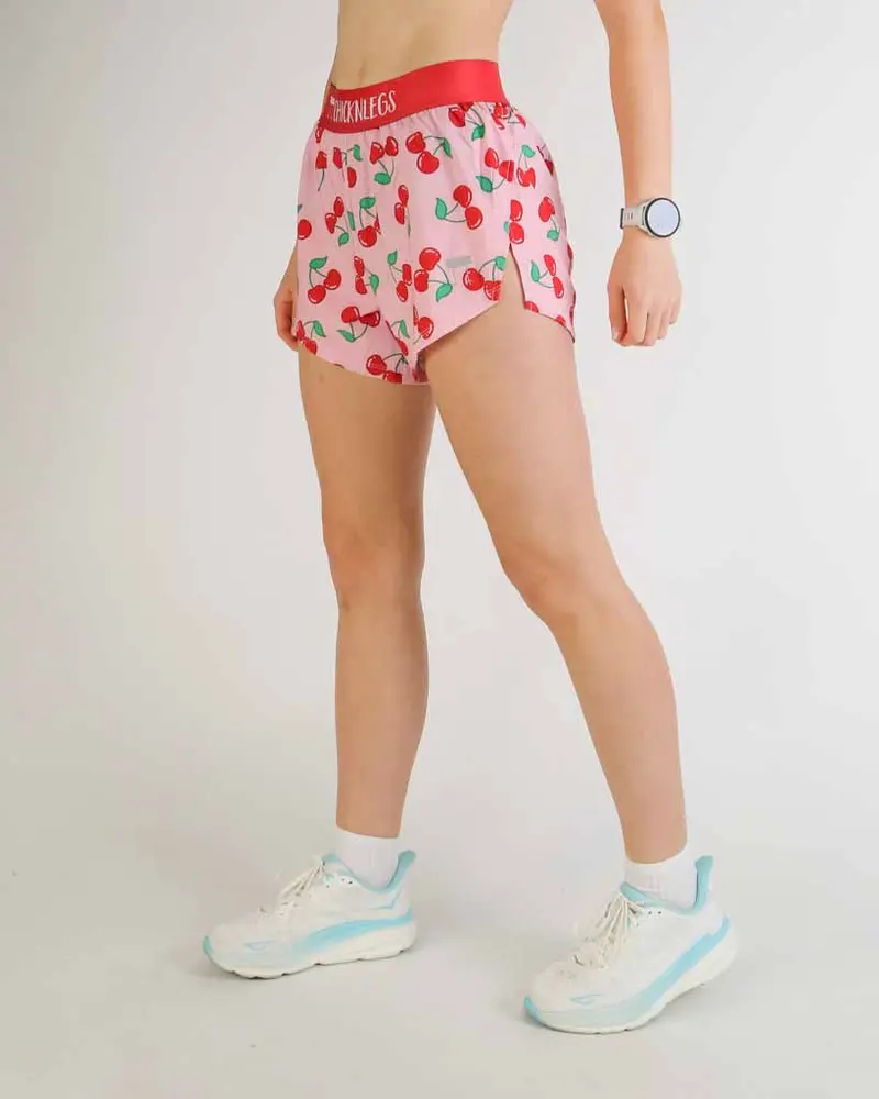 Women's Cherries 4" Split Shorts 2
